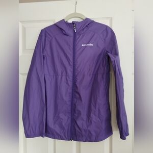 Columbia Vibrant Purple Rain Jacket Large Kids
